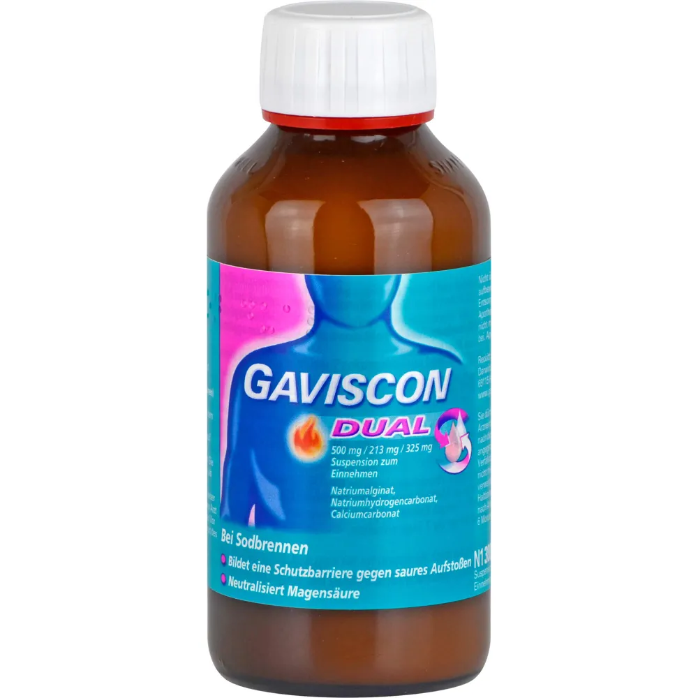 Gaviscon Dual 500mg/213mg/325mg Suspension z.Einn. 300 ml