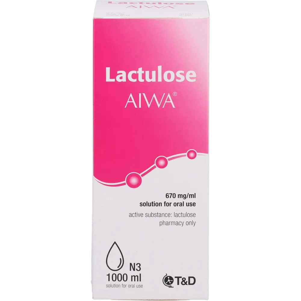 Lactulose Aiwa 670 mg/ml Lösung zum Einnehmen 1000 ml