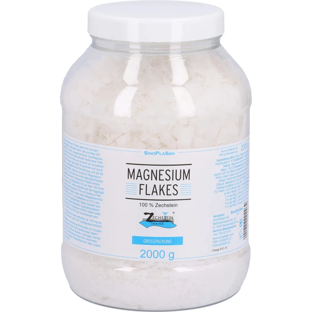 Magnesium Flakes 100% Zechstein Bad 2000 g