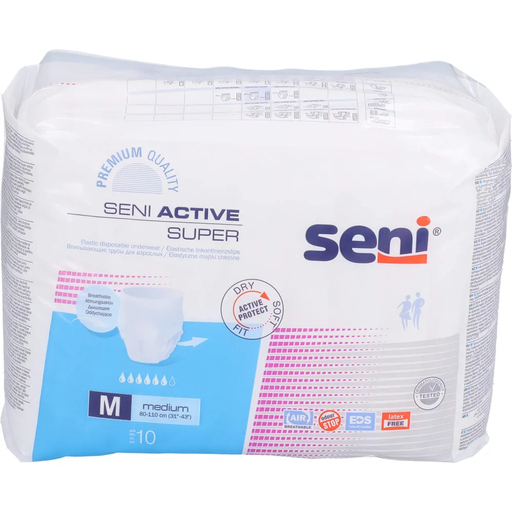 Seni Active Inkontinenzpants super M 10 St