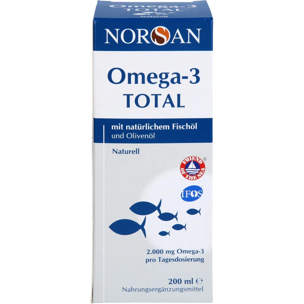 Norsan Omega-3 Total Naturell flüssig 200 ml