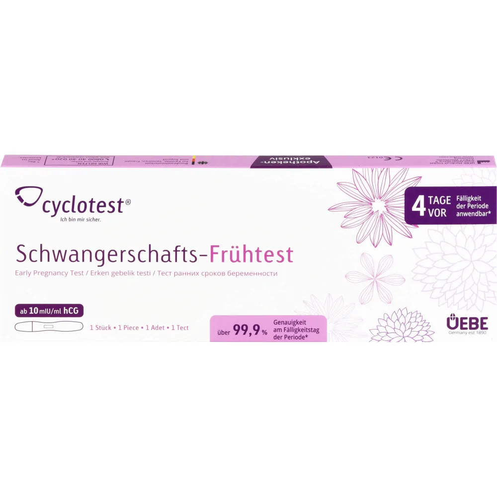 Cyclotest Schwangerschafts-Frühtest 10 mlU/ml Urin 1 St