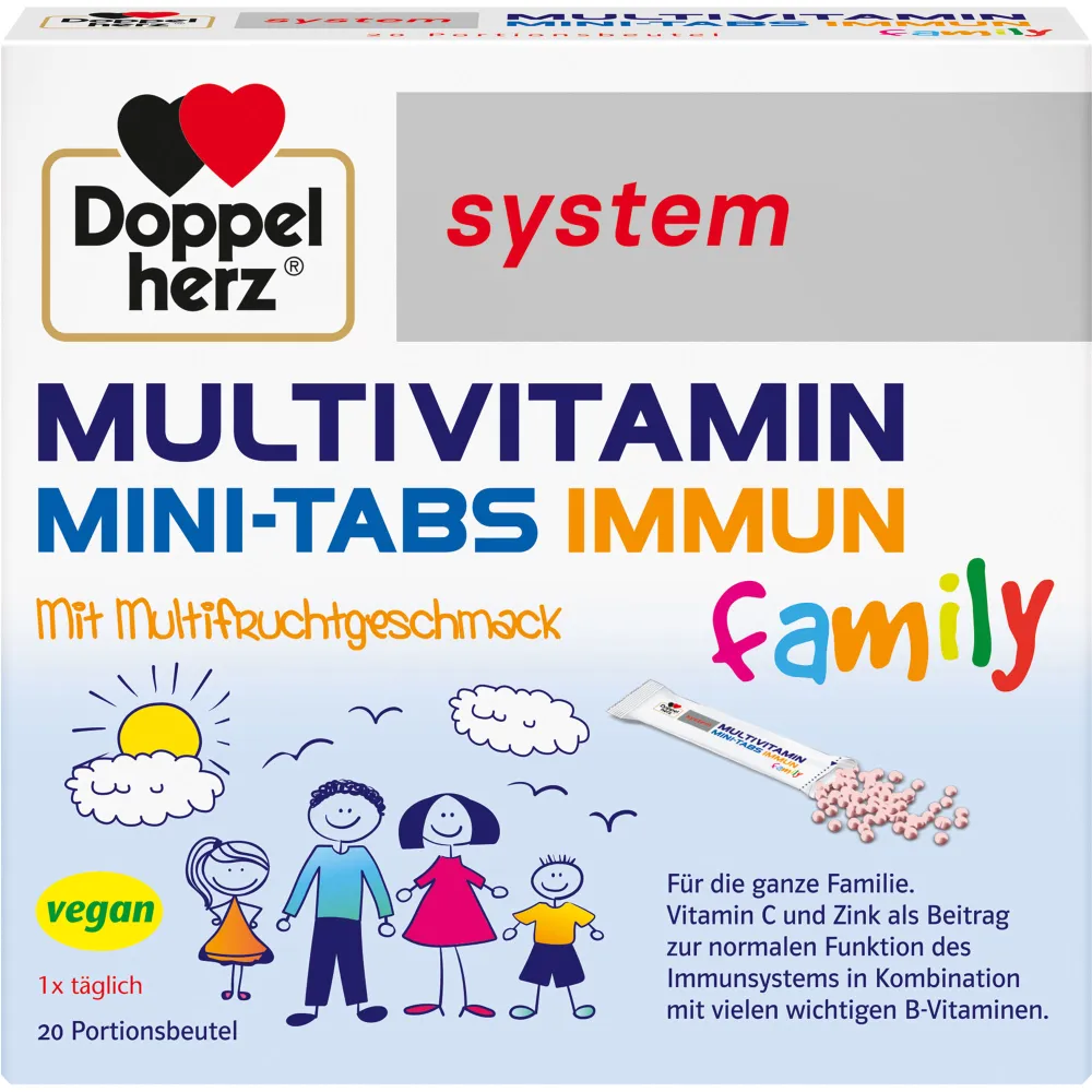 Doppelherz Multivitamin Mini-Tabs Familiensystem 20 St