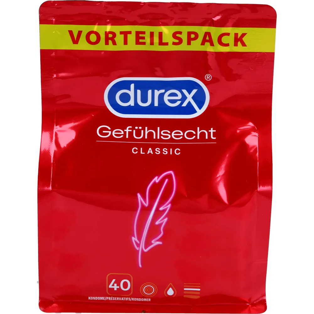 Durex Gefühlsecht hauchzarte Kondome 40 St
