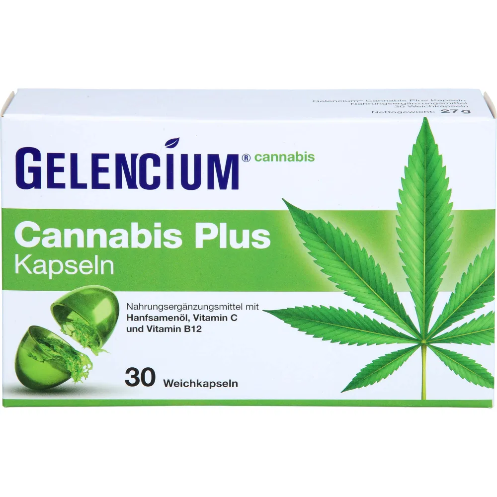 Gelencium Cannabis Plus Kapseln mit Vitamin B12 30 St