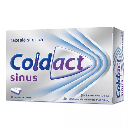 Coldact Sinus 500 mg/30 mg, Terapia SA | 20 comprimate