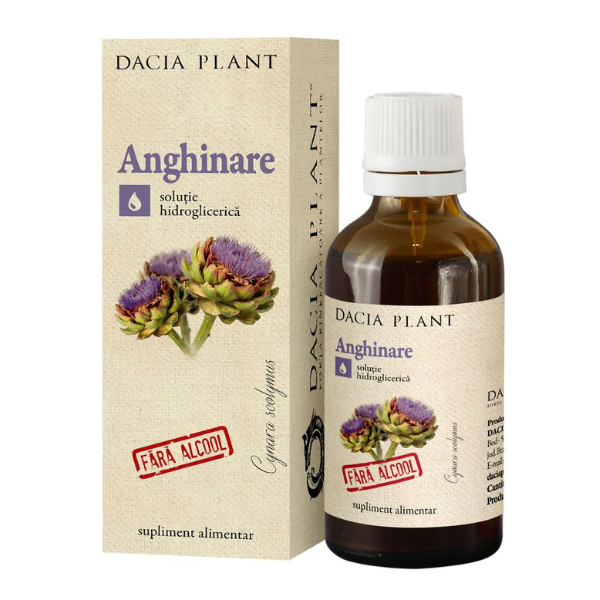 Tinctura Anghinare fara alcool, Dacia Plant | 50 ml