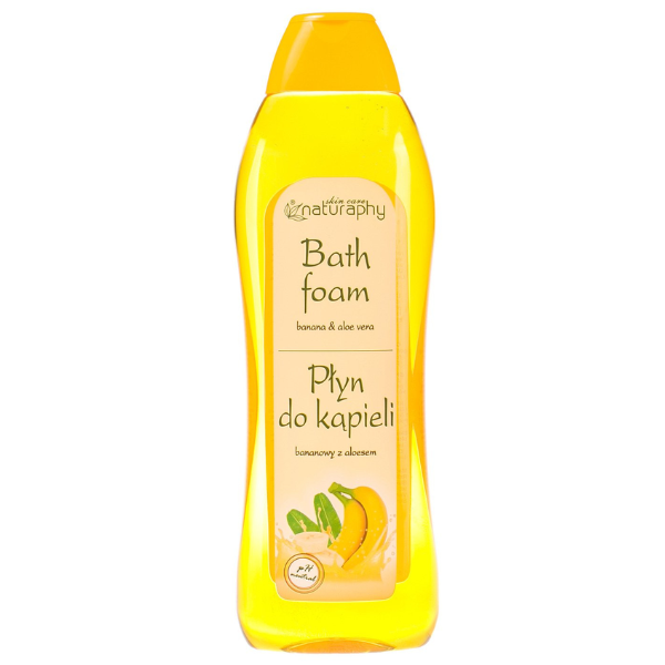 Spuma de baie Banane si Extract de Aloe Vera Naturaphy, Blux | 1 l