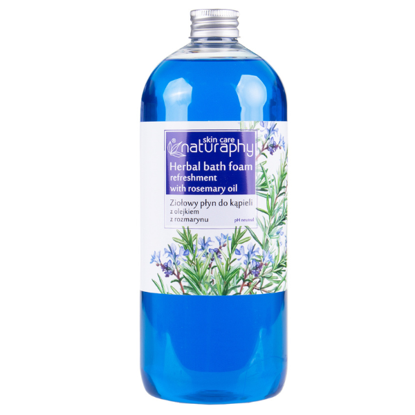 Spuma de baie cu Ulei esential de Rozmarin Naturaphy Herbal, Blux | 1L