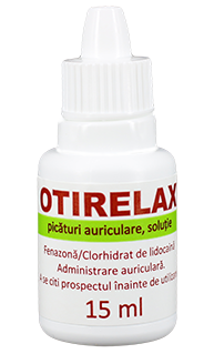 Otirelax picaturi auriculare, solutie, 45,5 mg/ml + 11,4 mg/ml, Rompharm | 15 ml
