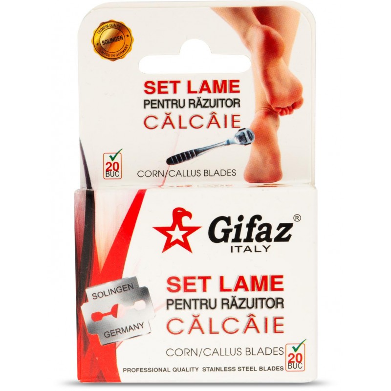 Rezerve lame pentru razuitor calcaie Gifaz | 20 lame