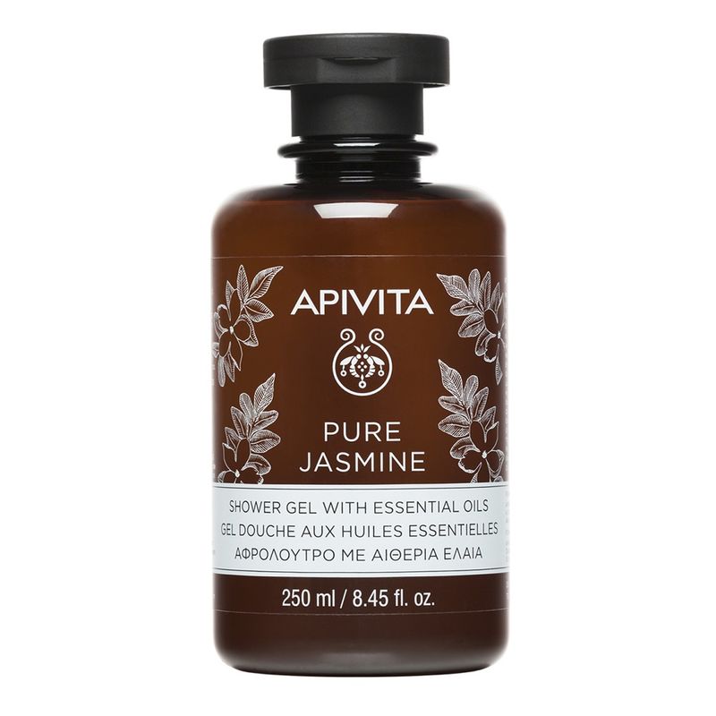 Gel de dus hidratant cu iasomie Pure Jasmine, Apivita | 250 ml