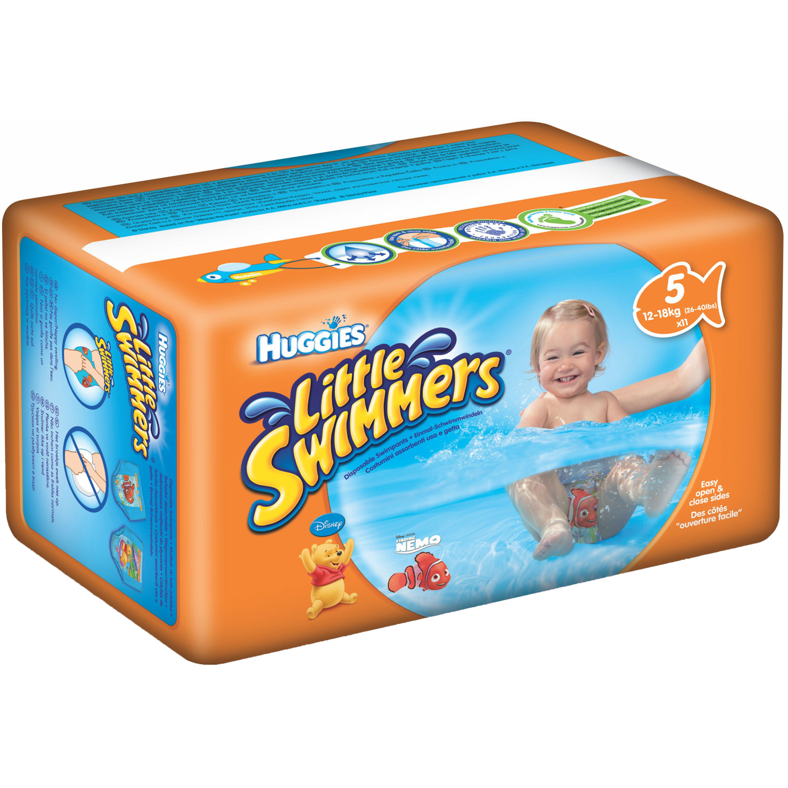 Huggies Little Swimmers chilotel inot nr. 5-6, 12-18 kg | 12 bucati