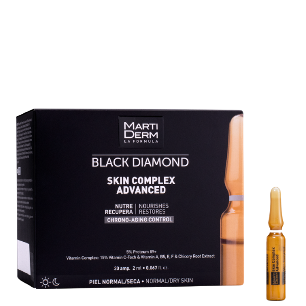 Fiole anti-age cu vitamina C Skin Complex, Black Diamond, Martiderm | 30 fiole