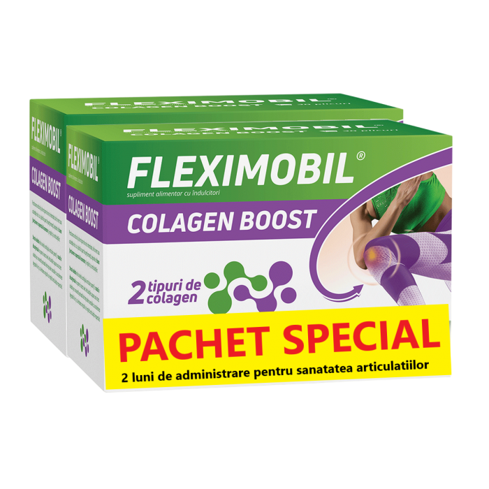 Fleximobil Colagen Boost, pachet special, Fiterman Pharma | 2 x 30 plicuri