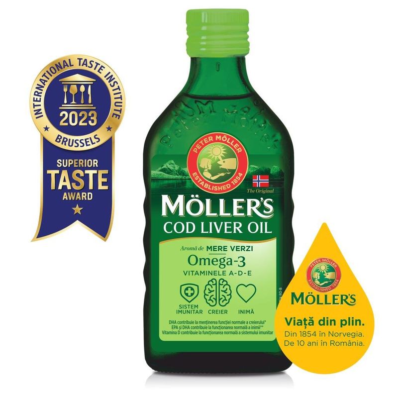 MOLLER'S COD LIVER OIL OMEGA 3 250ML MERE VERZI