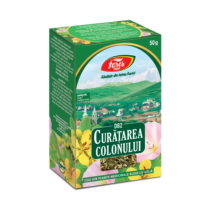 Curatarea colonului, D82, ceai la punga, Fares | 50G