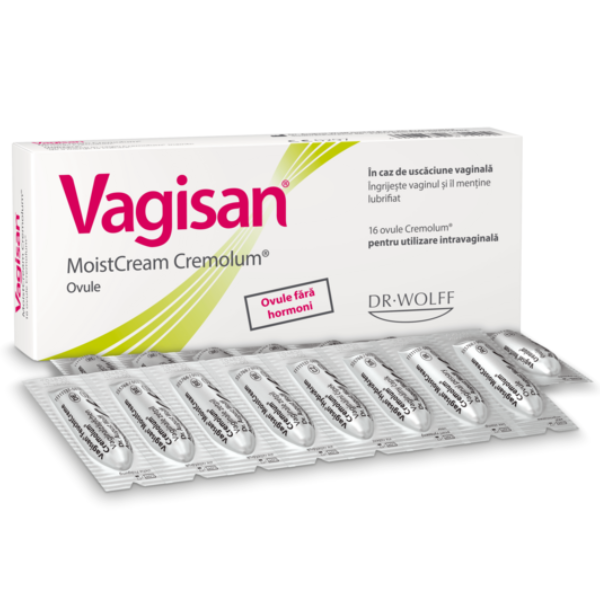 Ovule vaginale Vagisan MoistCream Cremolum, Dr. August Wolff | 16 bucati