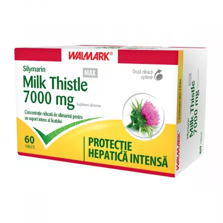 Silymarin Milk Thistle MAX 7000 mg, Walmark | 60 comprimate