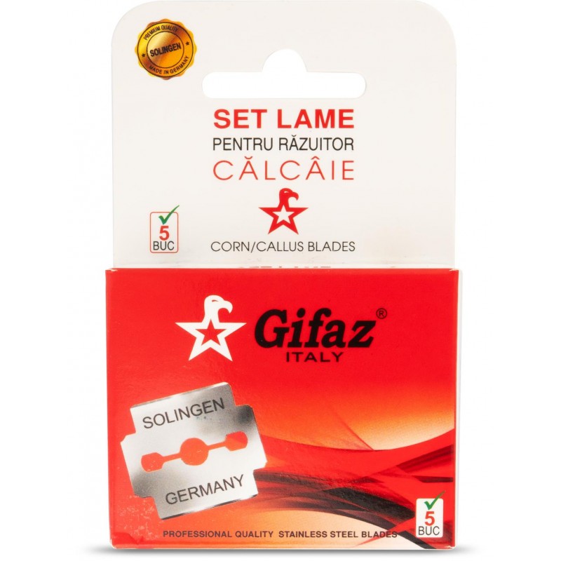 Rezerve lame pentru razuitor calcaie Gifaz | 5 lame