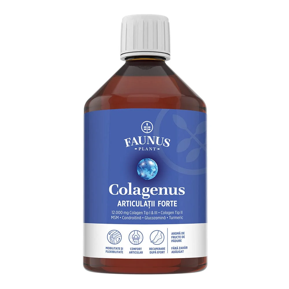 Colagen hidrolizat pentru articulatii Colagenus Articulatii Forte, Faunus Plant | 500 ml