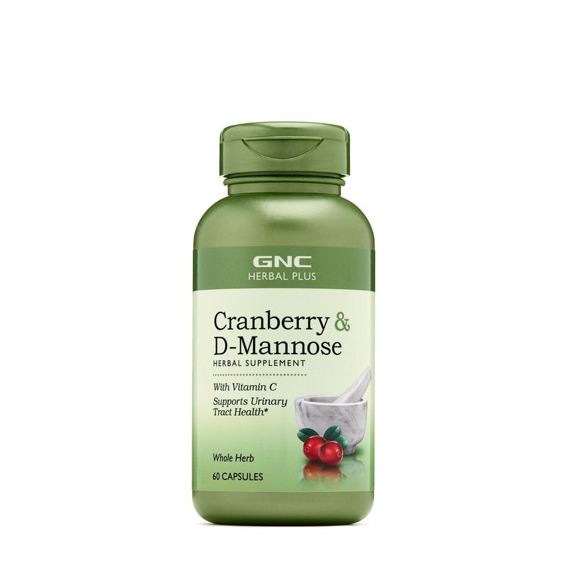 GNC Herbal Plus Cranberry & D-mannose cu Vitamina C | 60 Cps