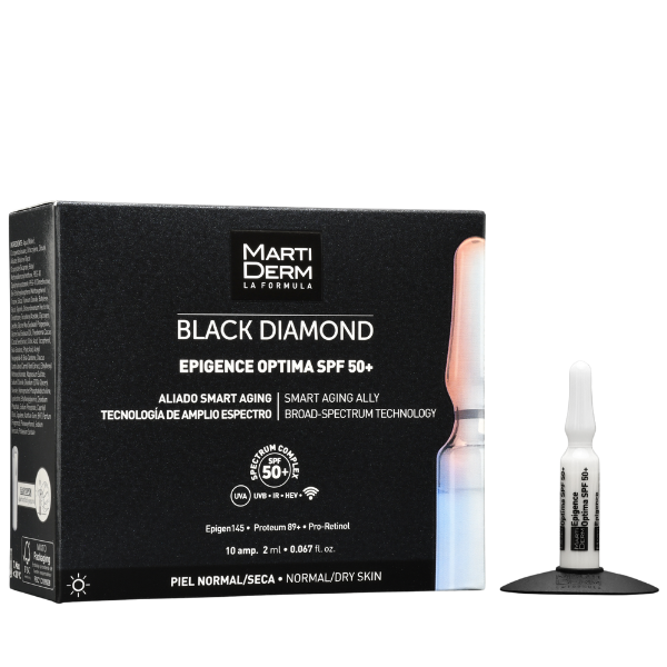 Fiole antirid cu Pro-Retinol Epigence Optima SPF 50+, Black Diamond, Martiderm | 10 fiole