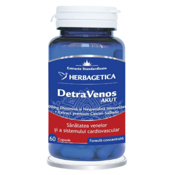 DetraVenos Akut, Herbagetica | 60 capsule