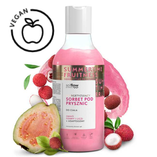 Gel de dus So!Flow Sorbet de Guave si Lychee, Green Pharmacy | 400 ml