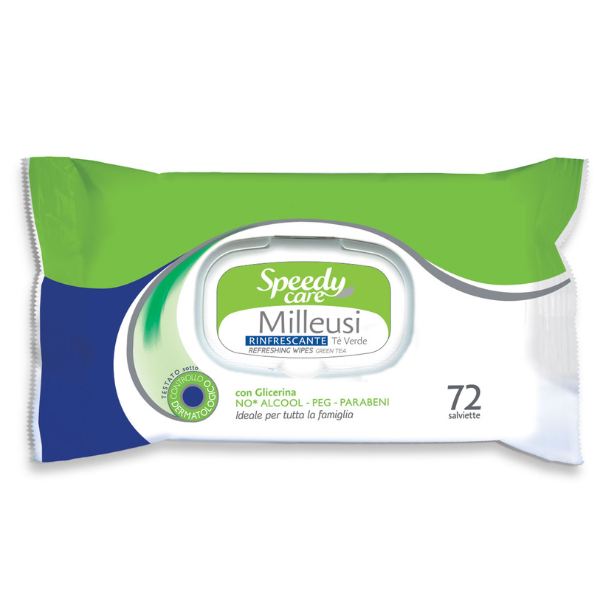 Servetele umede refreshing Speedy Care, O-Pac | 72 buc