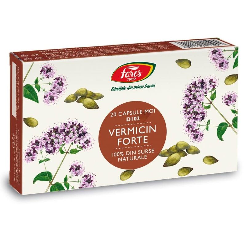 Vermicin Forte D102, Fares | 20 capsule moi
