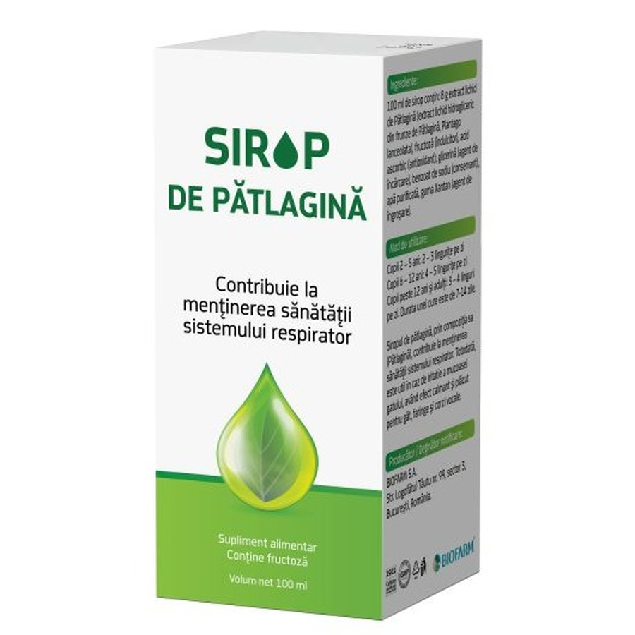 Sirop patlagina, Biofarm | 100ml
