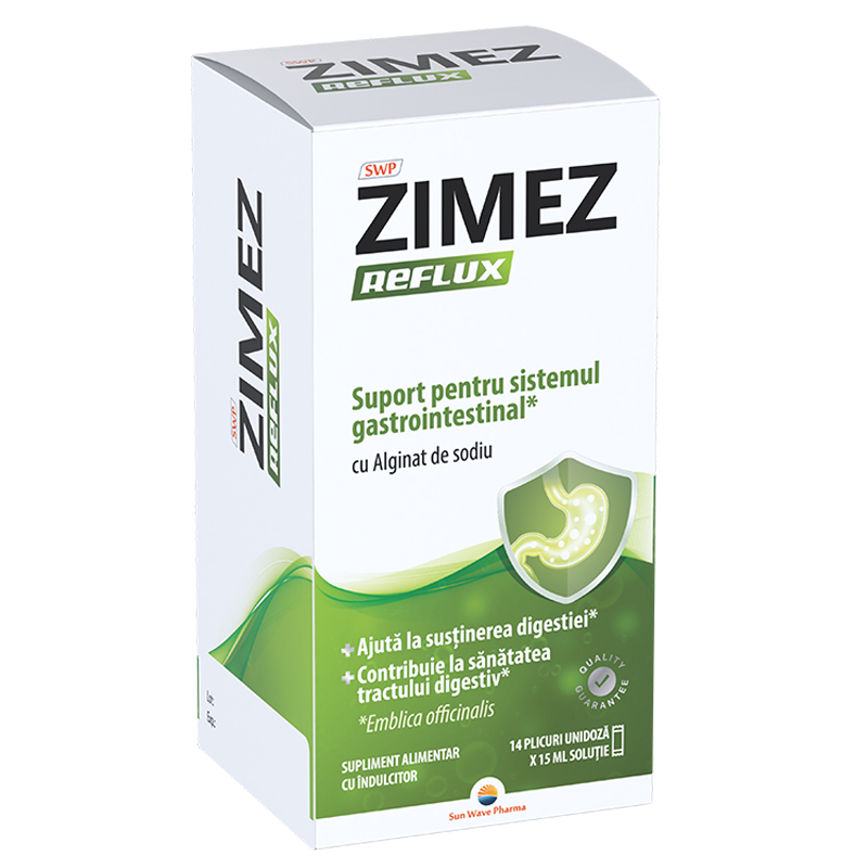 Zimez Reflux, Sun Wave Pharma | 14 plicuri x 15 ml