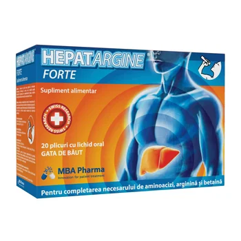 Hepatargine Forte, MBA Pharma | 20 plicuri