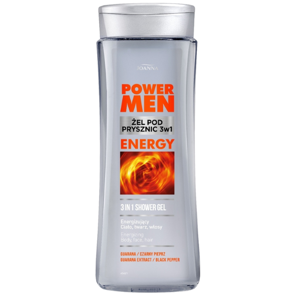 Sampon si gel de dus 3 in 1 Power Men Energy, Joanna | 300 ml