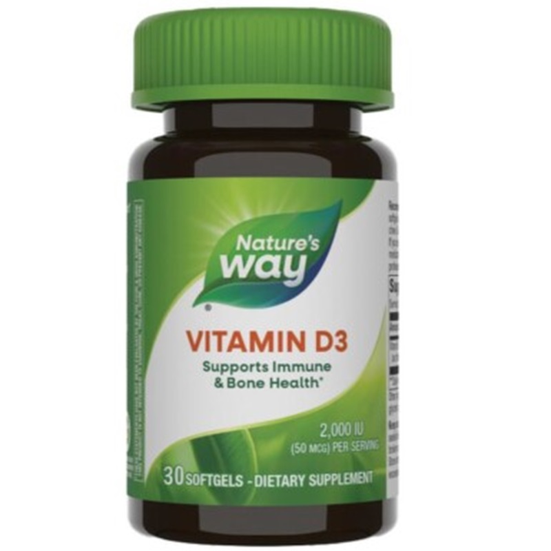 Natures Way Vitamina D3 2000 ui | 30 capsule