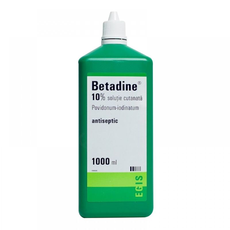Betadine solutie, 100 mg/ml, Egis Pharmaceuticals | 1000 ml