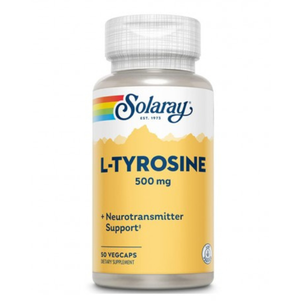L-Tyrosine 500 mg Solaray, Secom | 50 capsule