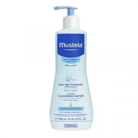 Apa de curatare fara clatire, Mustela | 500 ml