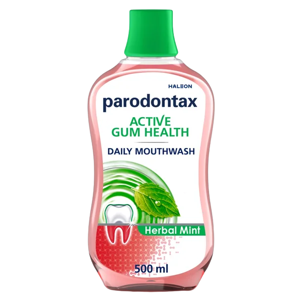 Apa de gura Parodontax Active Gum Health Herbal Mint, Glaxo | 500 ml