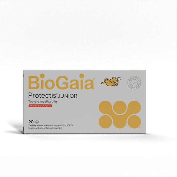 Protectis cu aroma de capsuni, Bio Gaia | 20 cpr. masticabile