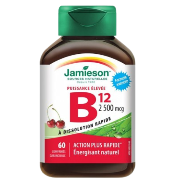 Vitamina B12 2500 mcg, Jamieson | 60 tablete