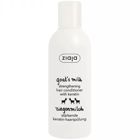 Balsam pentru intarirea firului de par cu lapte de capra si keratina, Ziaja | 200 ml