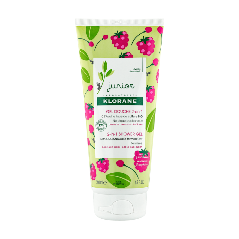 Gel de dus cu aroma de zmeura, Klorane Junior |  200 ml