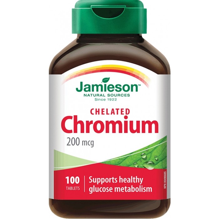 Crom Chelat 200mg , Jamieson | 100 comprimate