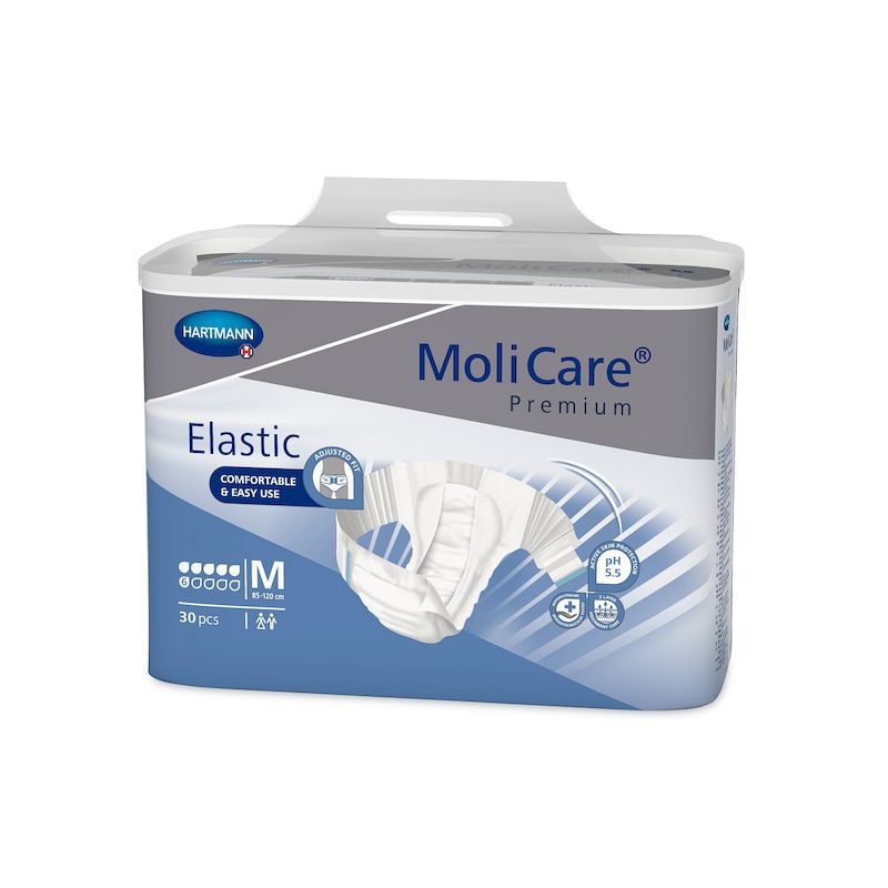 MoliCare Premium Elastic Slip pentru incontinenta 6 picaturi marimea M | 30 bucati