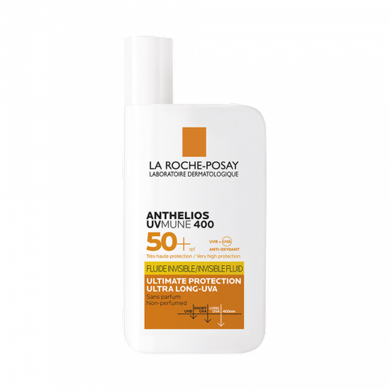 Fluid invizibil fara parfum pentru protectie solara SPF 50+ Anthelios UVmune | 50 ml