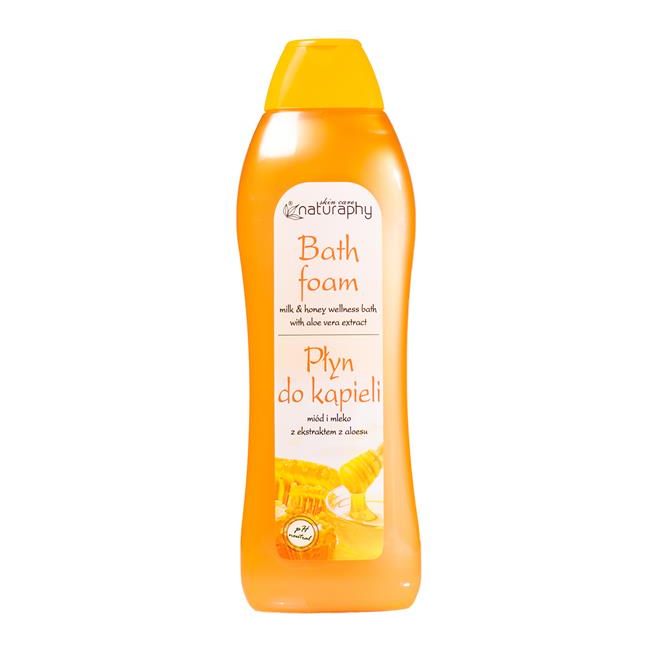 Spuma de baie Naturaphy Lapte si Miere cu Extract de Aloe Vera, Blux | 1 l
