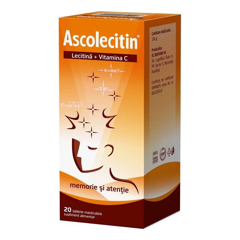 Ascolecitin, Biofarm | 20 tablete masticabile