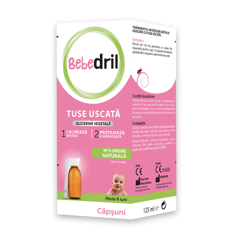 Sirop Bebedril tuse uscata, Pierre Fabre Healthcare | 125 ml